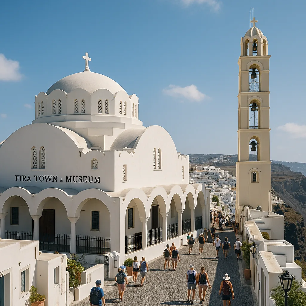 Fira Town & Museum, Santorini