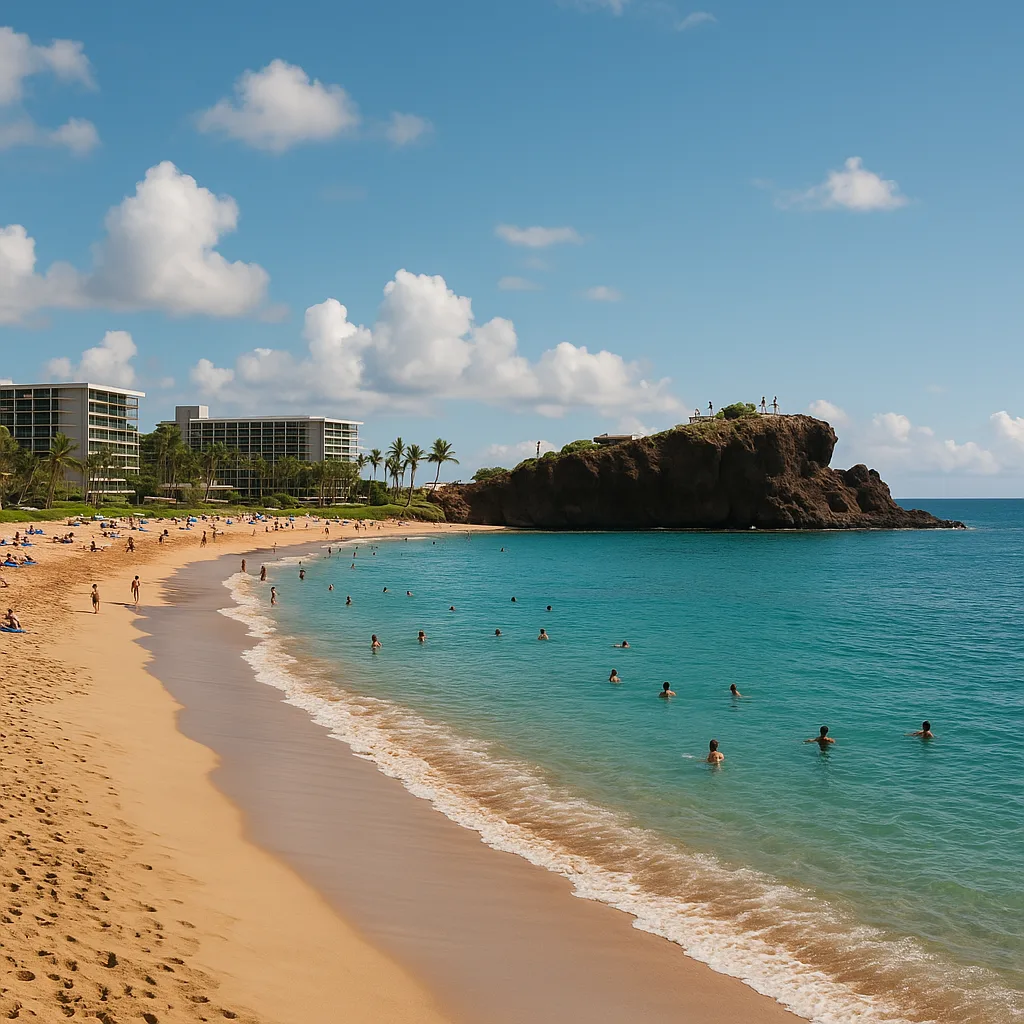 Kāʻanapali Beach and Puʻu Kekaʻa, Maui